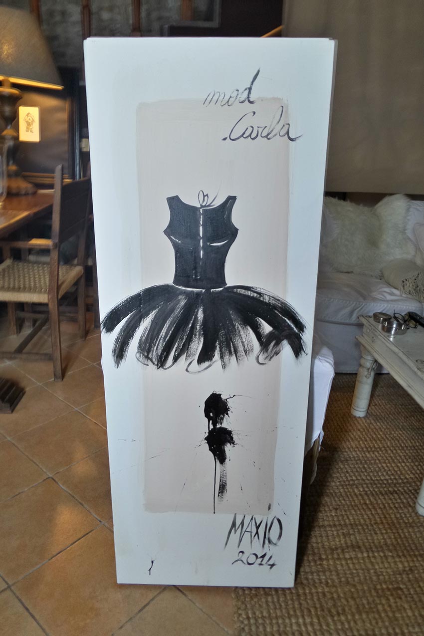 Ref. A122 - € 200,00 - tempera su retro Anta in legno - dimensione 46 x 130 cm- info: 3484002517 - mirna8007@libero.it 

